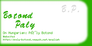 botond paly business card